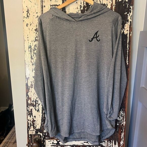Alabama Crimson Tide size Large Signature Gray Textured hooded Sweatshirt - Picture 1 of 7